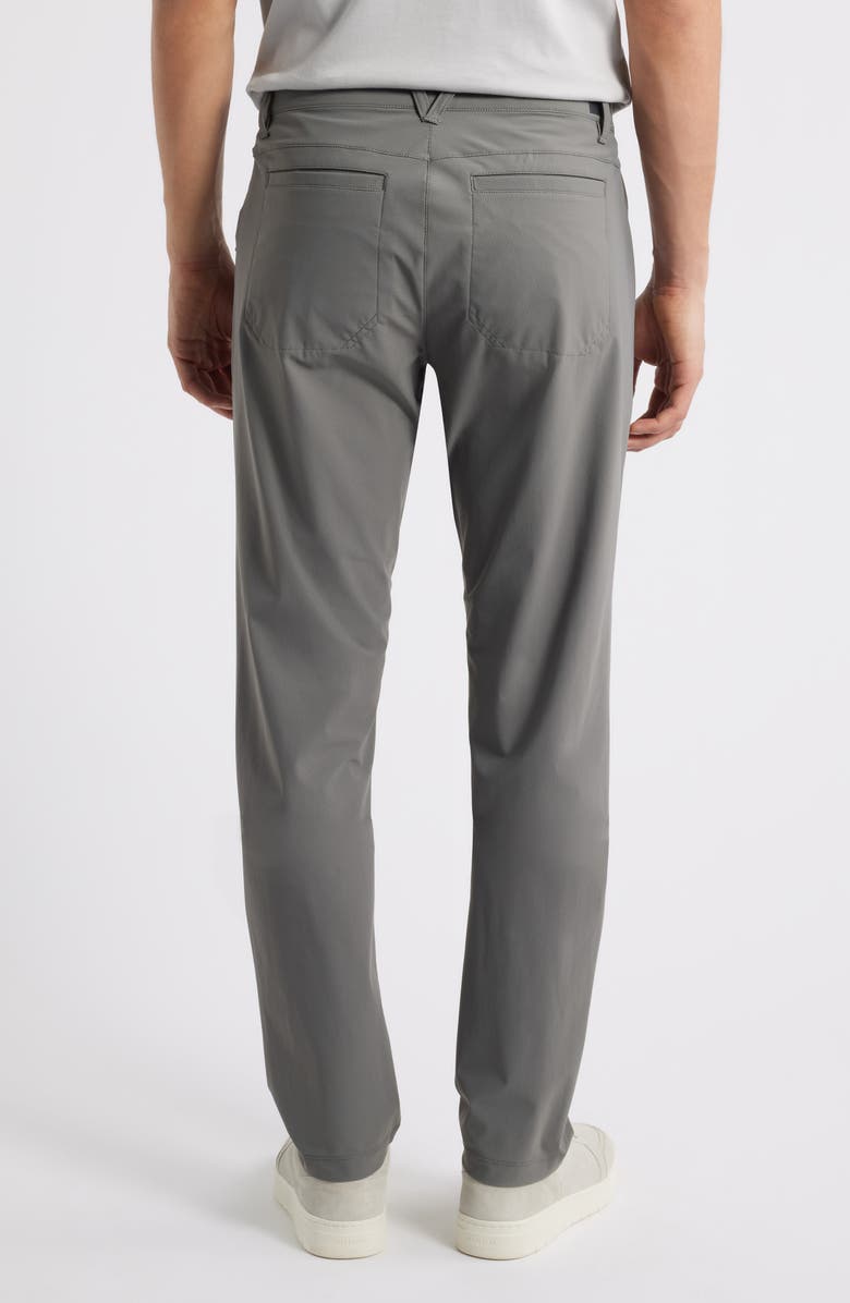 Rhone Momentum Water Repellent Flat Front Golf Pants, Alternate, color, Smoke