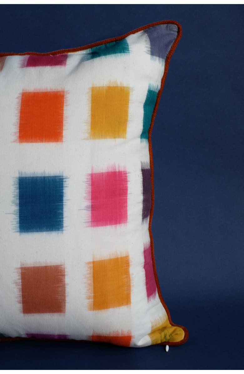 Inner Child Technicolor Ikat Pillow - Cover Only, Alternate, color, Multicolor
