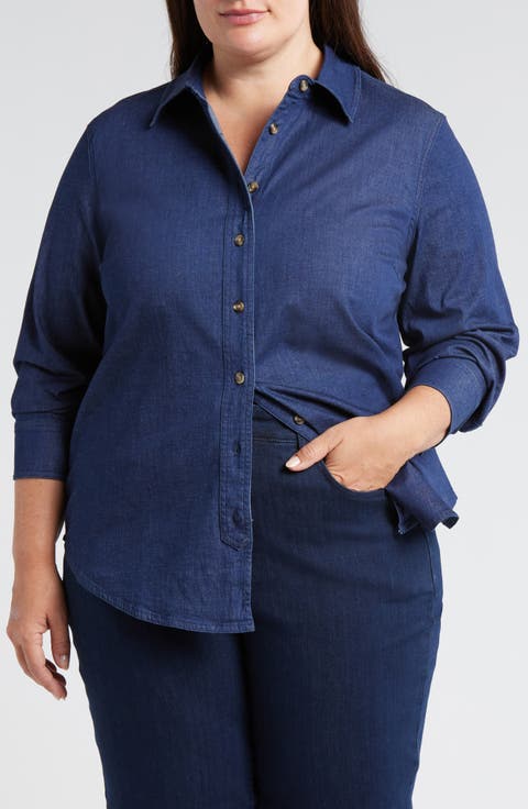 Chambray Button-Up Shirt