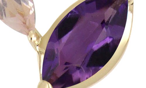 Bony Levy Amethyst & Rose Quartz Pendant Necklace In Gold