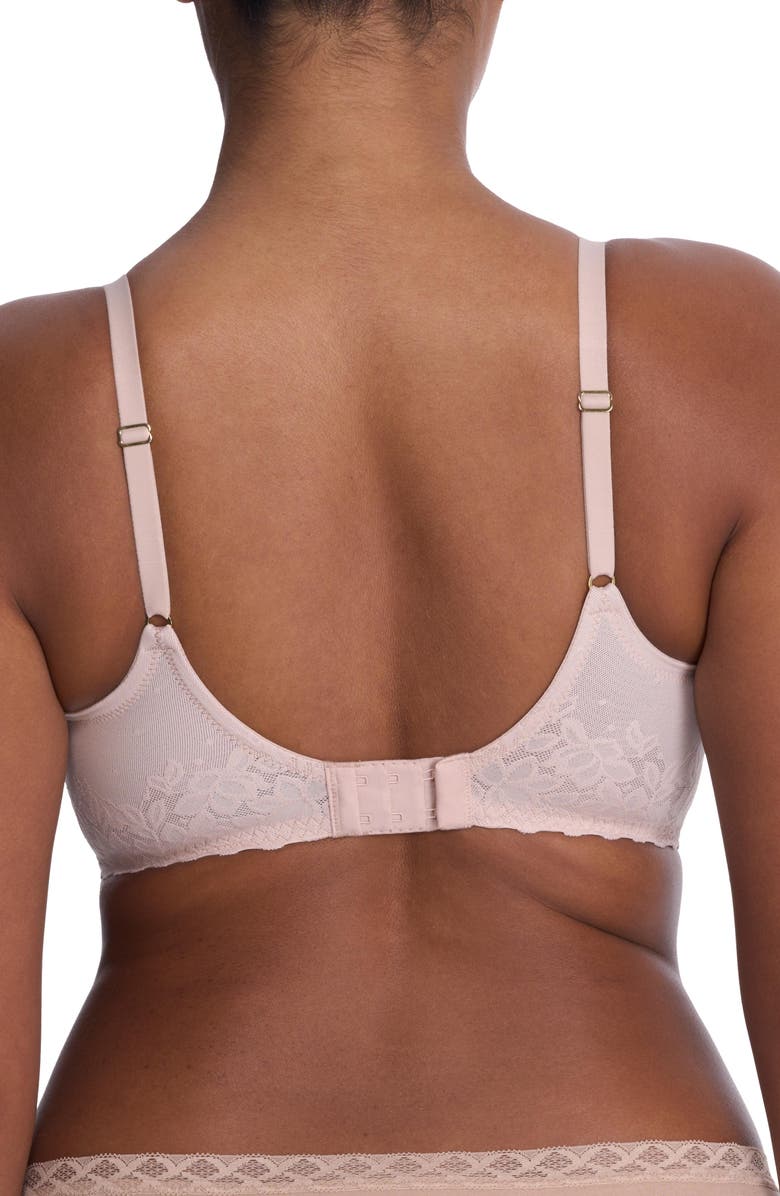 Natori Sheer Glamour Plunge Push Up T-Shirt Bra, Alternate, color, Lt. Mocha