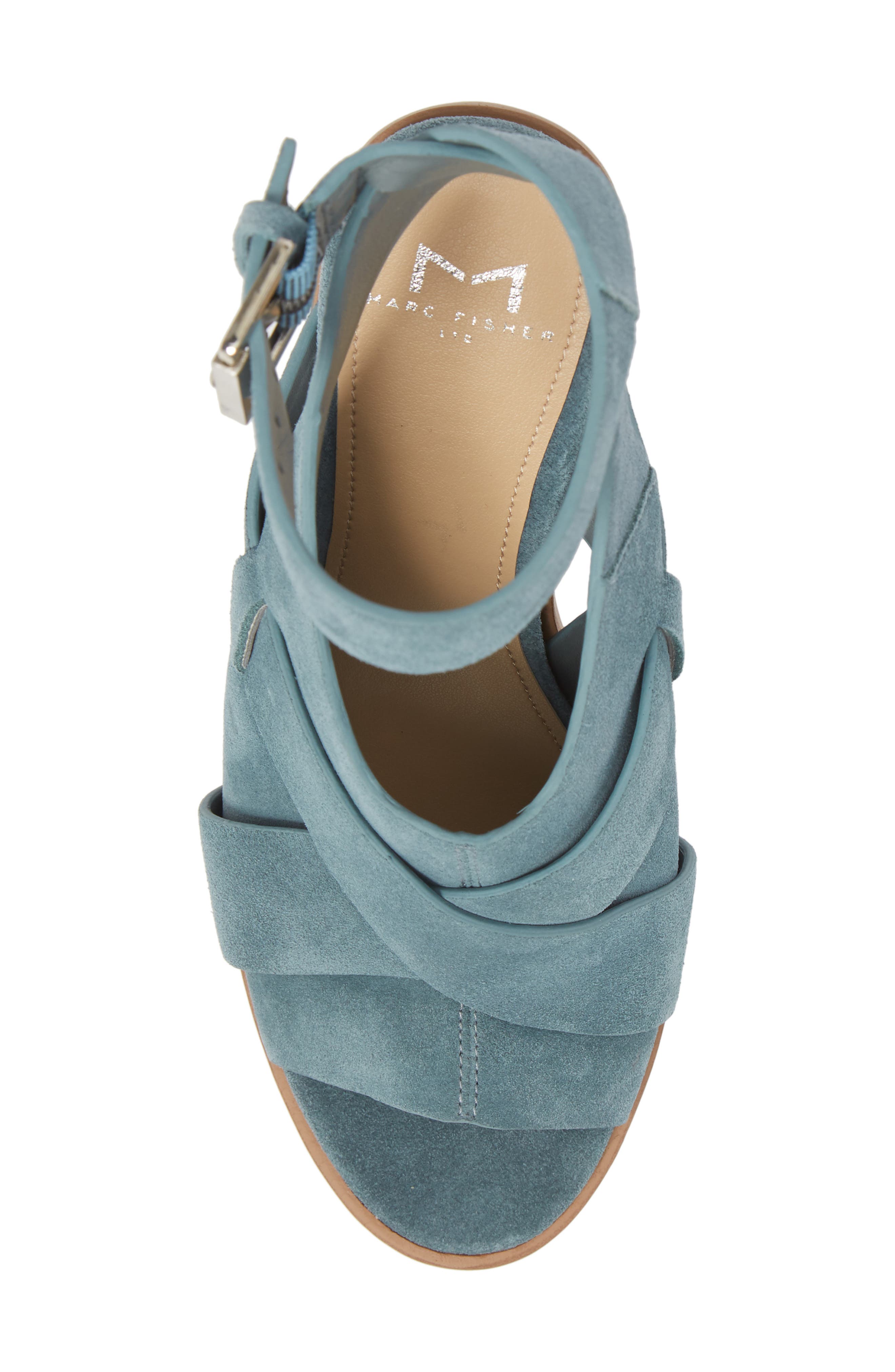 Valen Sandal, Alternate, color, BLUE SUEDE