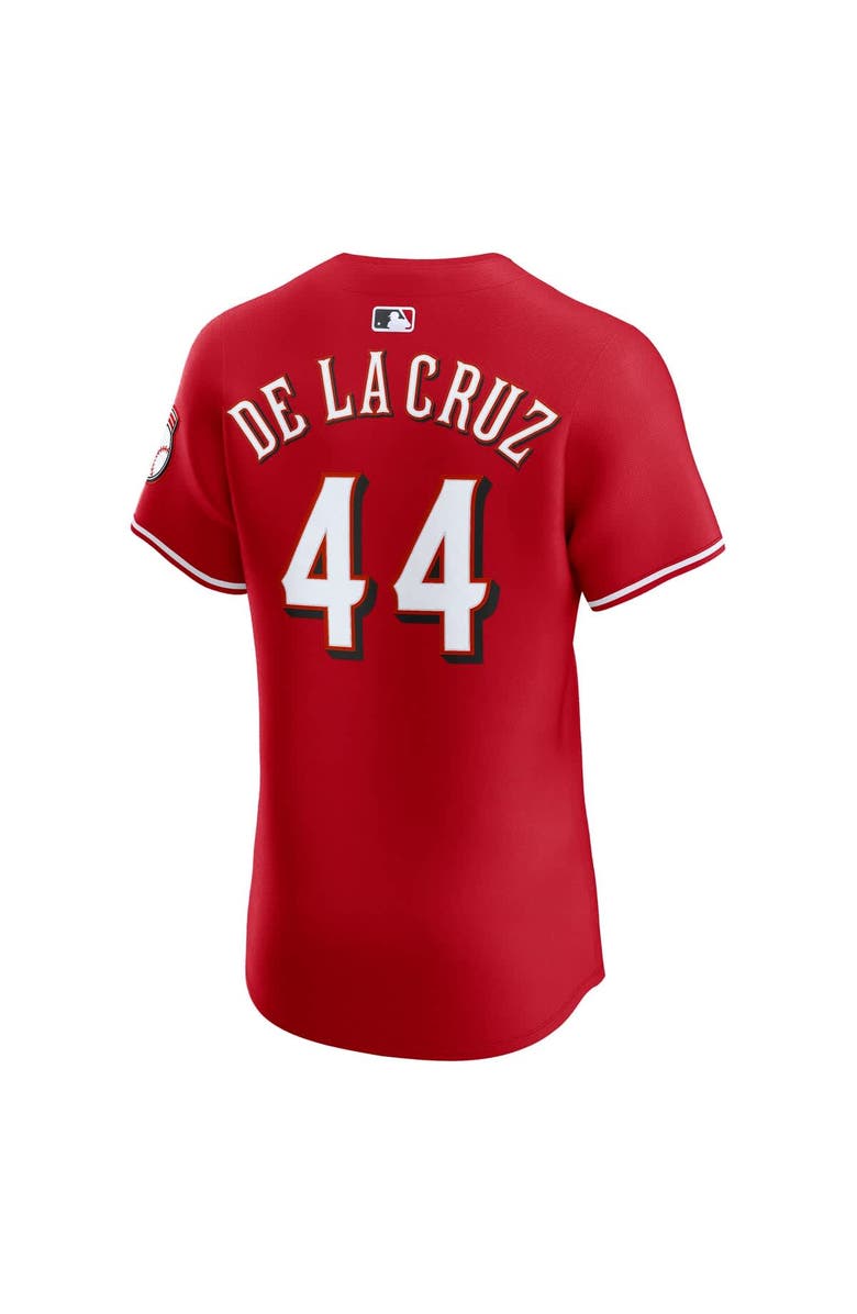 Nike Men's Nike Elly De La Cruz Red Cincinnati Reds Alternate Elite Jersey, Alternate, color, 