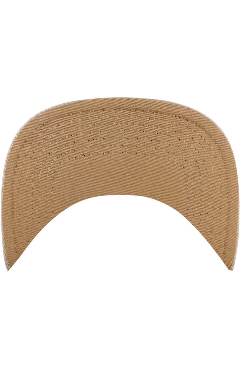 '47 Men's '47 Cream/Tan New York Knicks Sierra Sure Shot Captain Snapback Hat, Alternate, color,