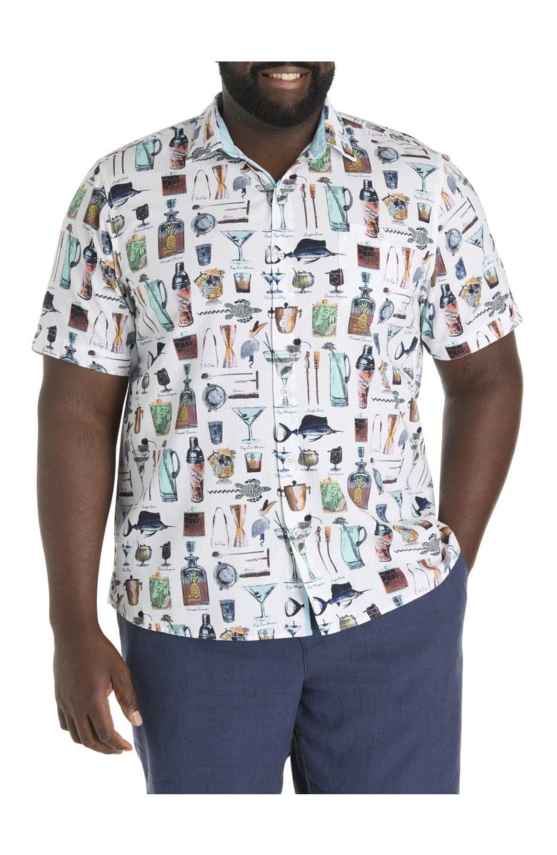 Tommy Bahama Big & Tall Nova Wave Well Stocked Sport Shirt, Main, color, White
