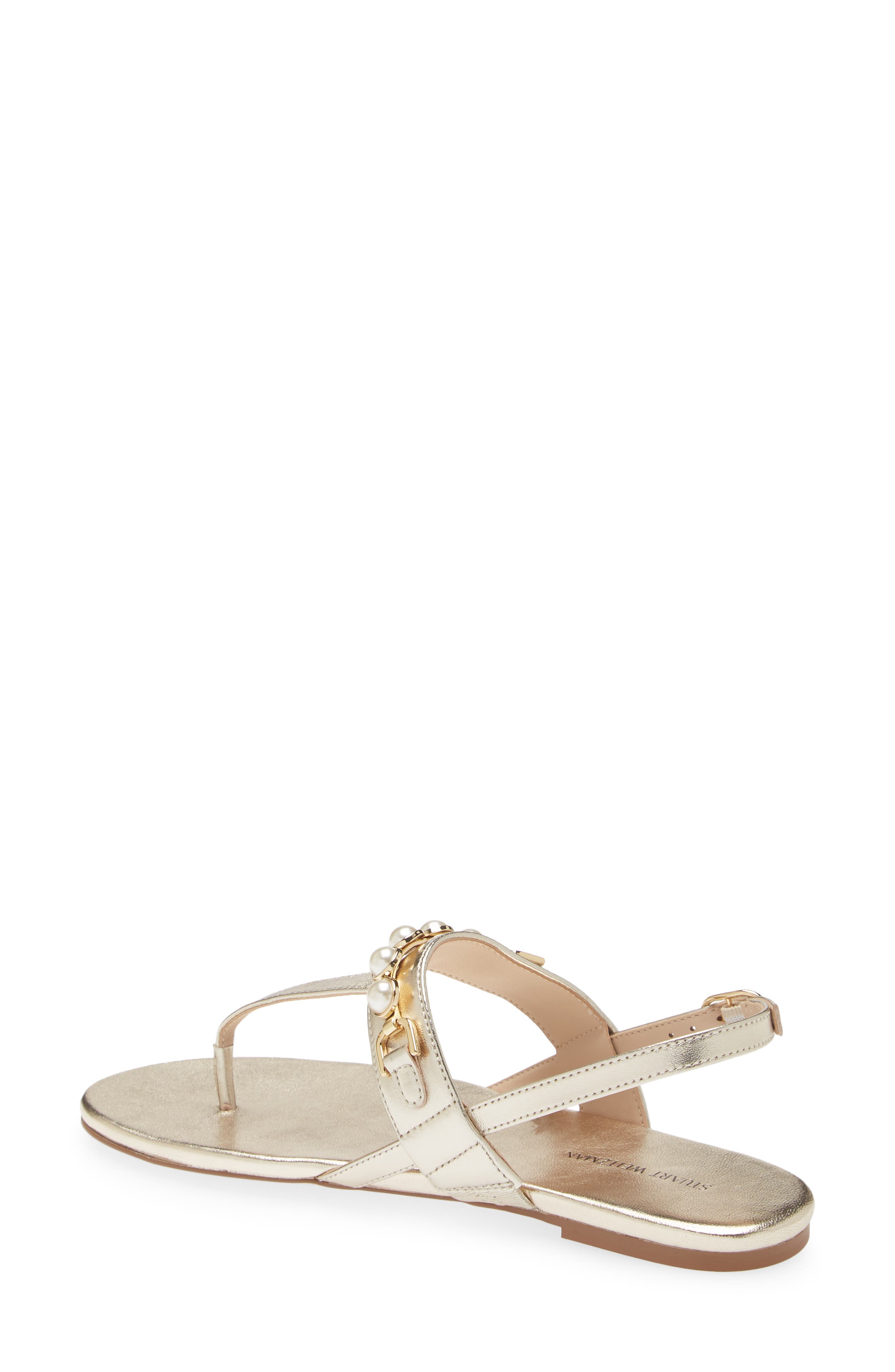 Stuart Weitzman Pearla T-Strap Slingback Sandal, Alternate, color, 