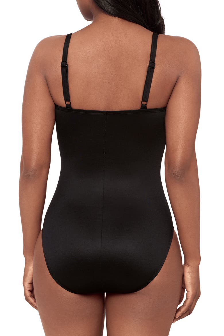 Boca Grande Starr One-Piece Swimsuit, Alternate, color, BLACK/ MULTI