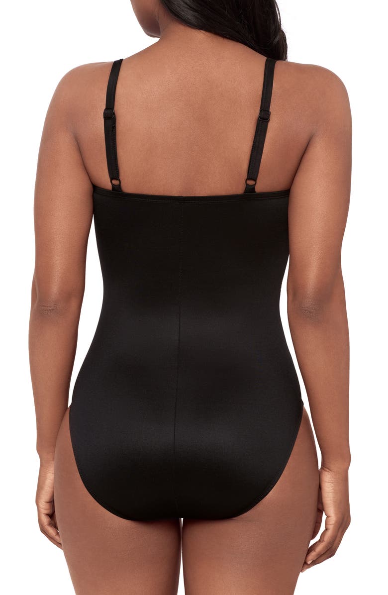 Miraclesuit<sup>®</sup> Boca Grande Starr One-Piece Swimsuit, Alternate, color, Black/ Multi