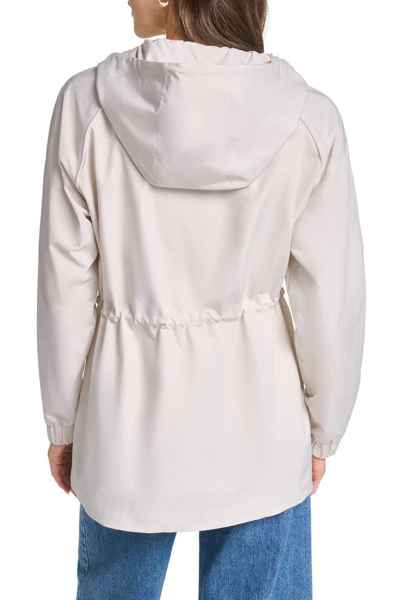 Water Resistant Hooded Rain Jacket, Alternate, color, ALMOND MIL