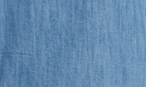 Beachlunchlounge Kenna Pearly Bead Chambray Shirt In Blue