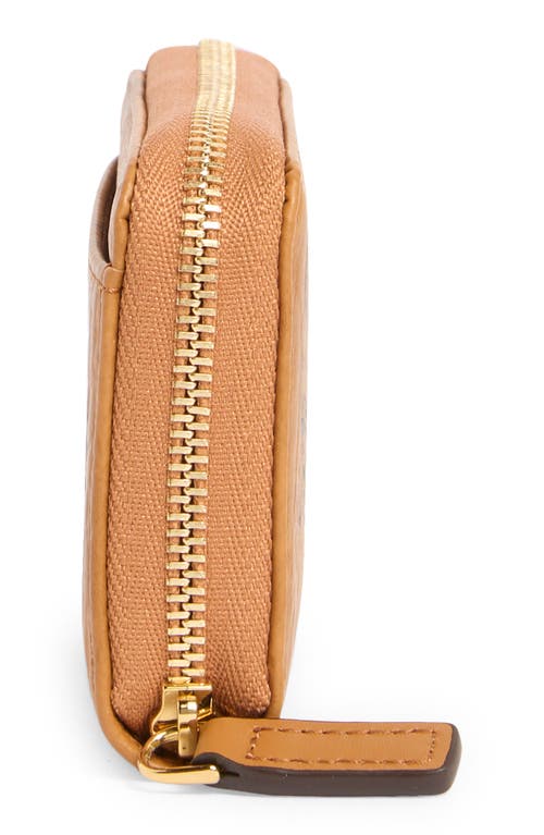 Mcm Aren Zip Wallet In Brown
