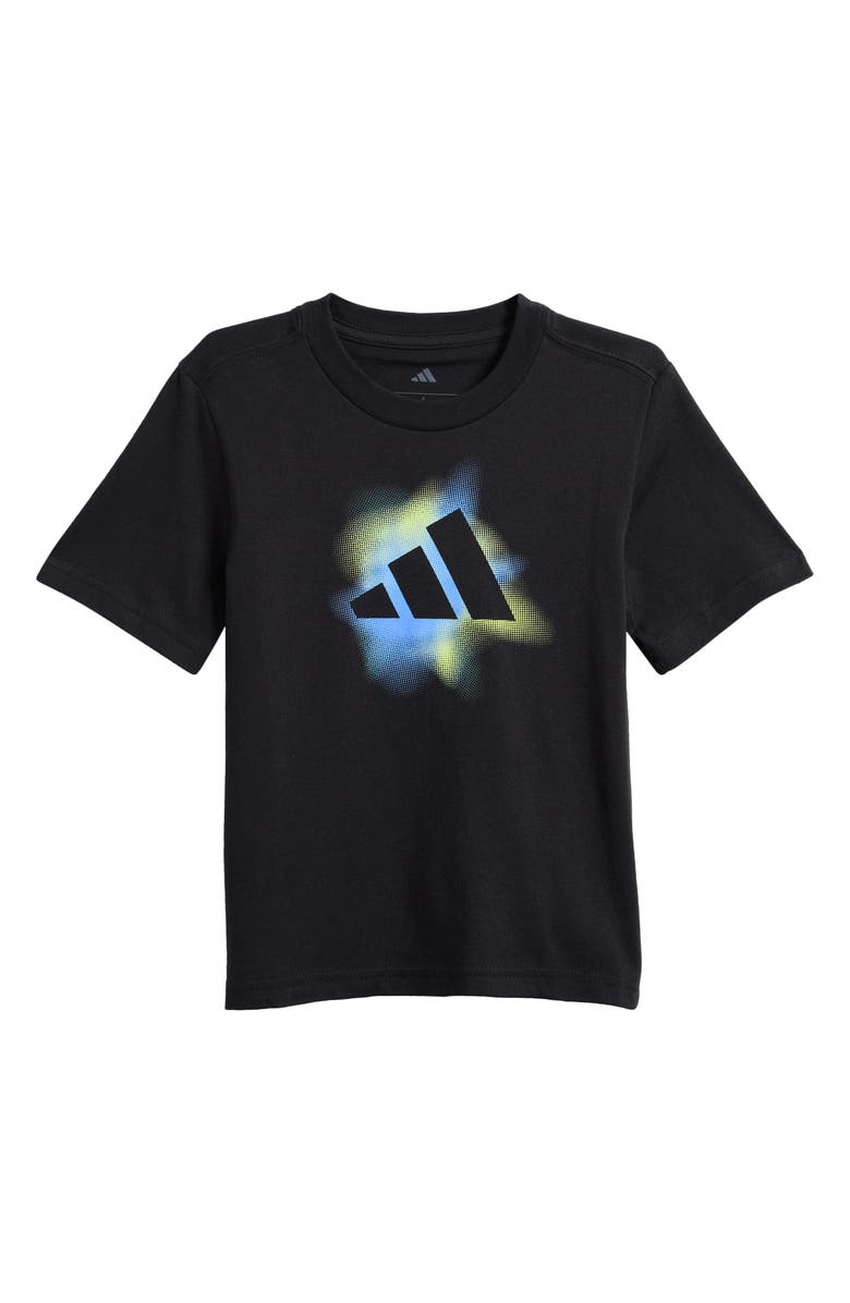 adidas Kids' Glow Cotton T-Shirt, Main, color, Black