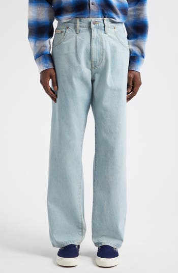 Noah Pleated Selvedge Straight Leg Jeans | Nordstrom Noah Pleated Selvedge Straight Leg Jeans | Nordstrom