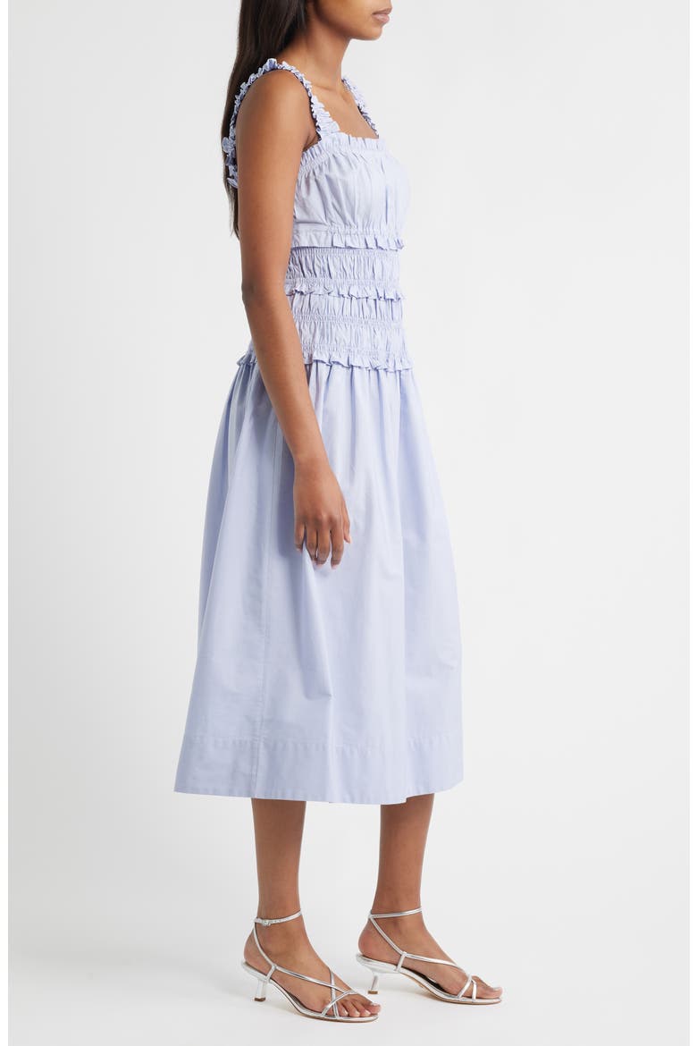 Cotton Midi Sundress, Alternate, color, CHAMBRAY B