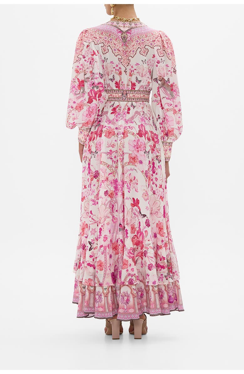 Camilla LONG BUTTON FRONT DRESS BOTANICAL NOVELLA, Alternate, color, 