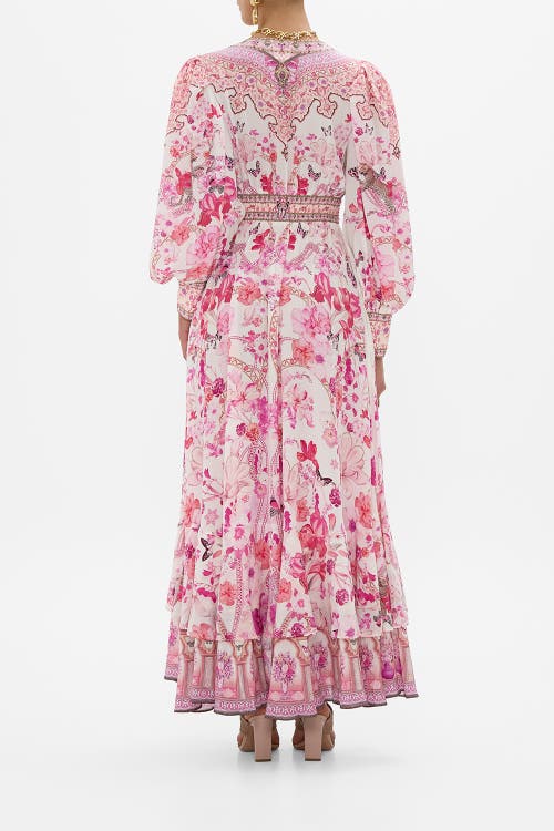 Long Button Front Dress Botanical Novella In Botanical Novella