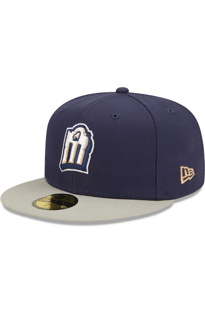 New Era Men's New Era Navy San Antonio Missions Authentic Collection 59FIFTY Fitted Hat, Main, color, Navy