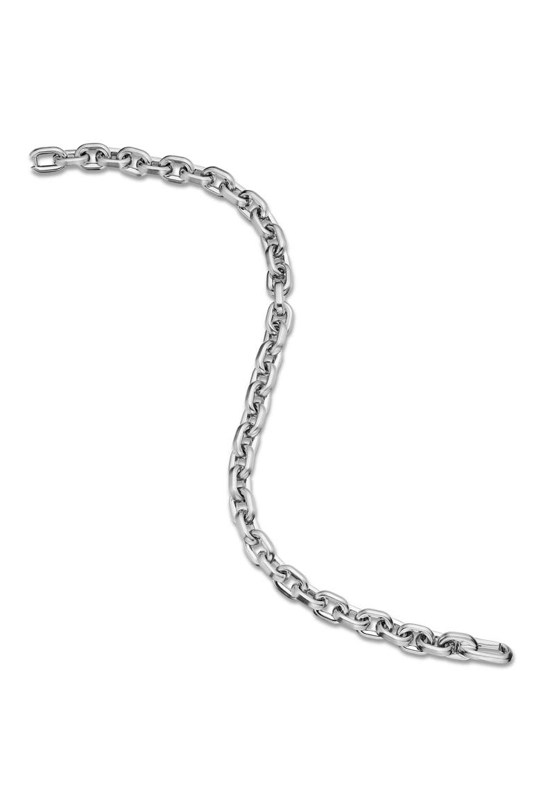 Deco Chain Link Bracelet, Alternate, color, STERLING SILVER