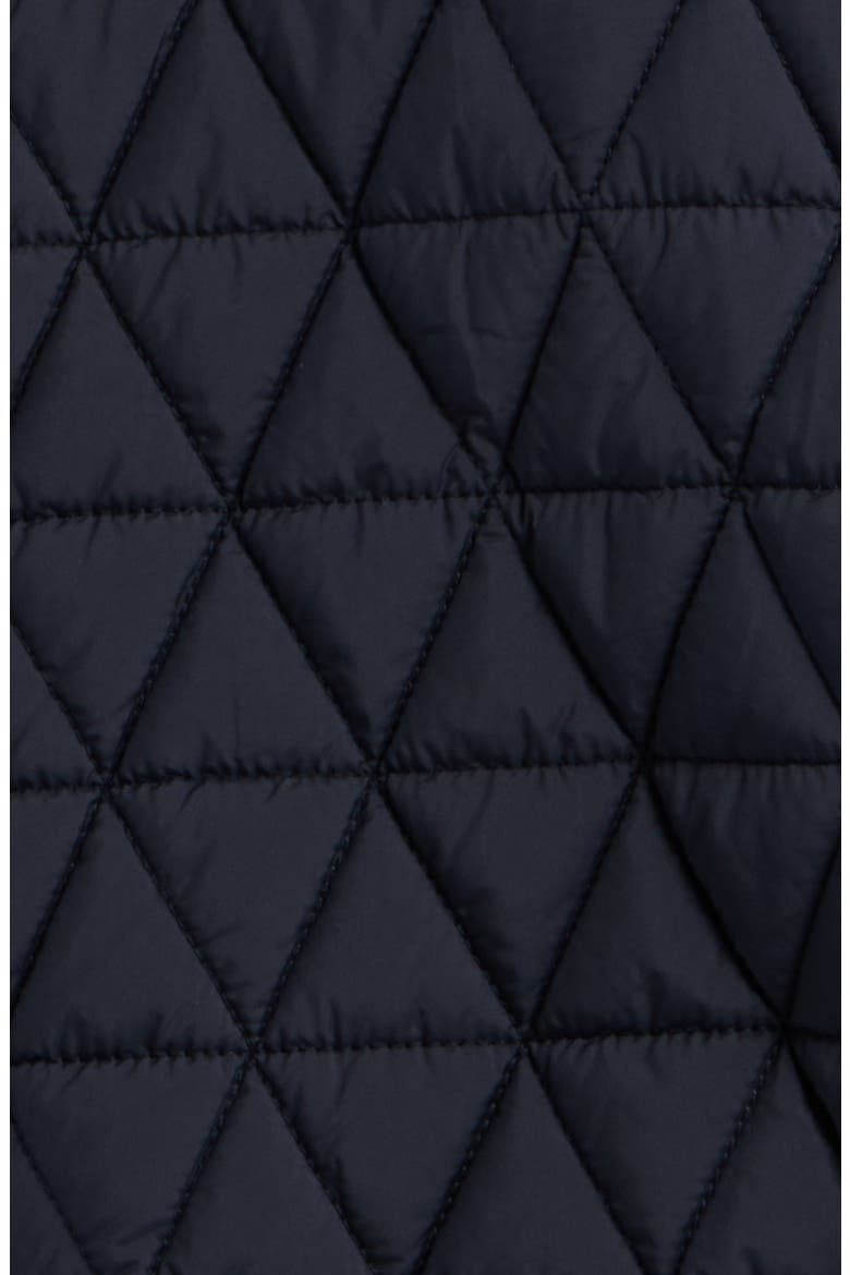 Quilted Hooded Jacket, Alternate, color, NAVY