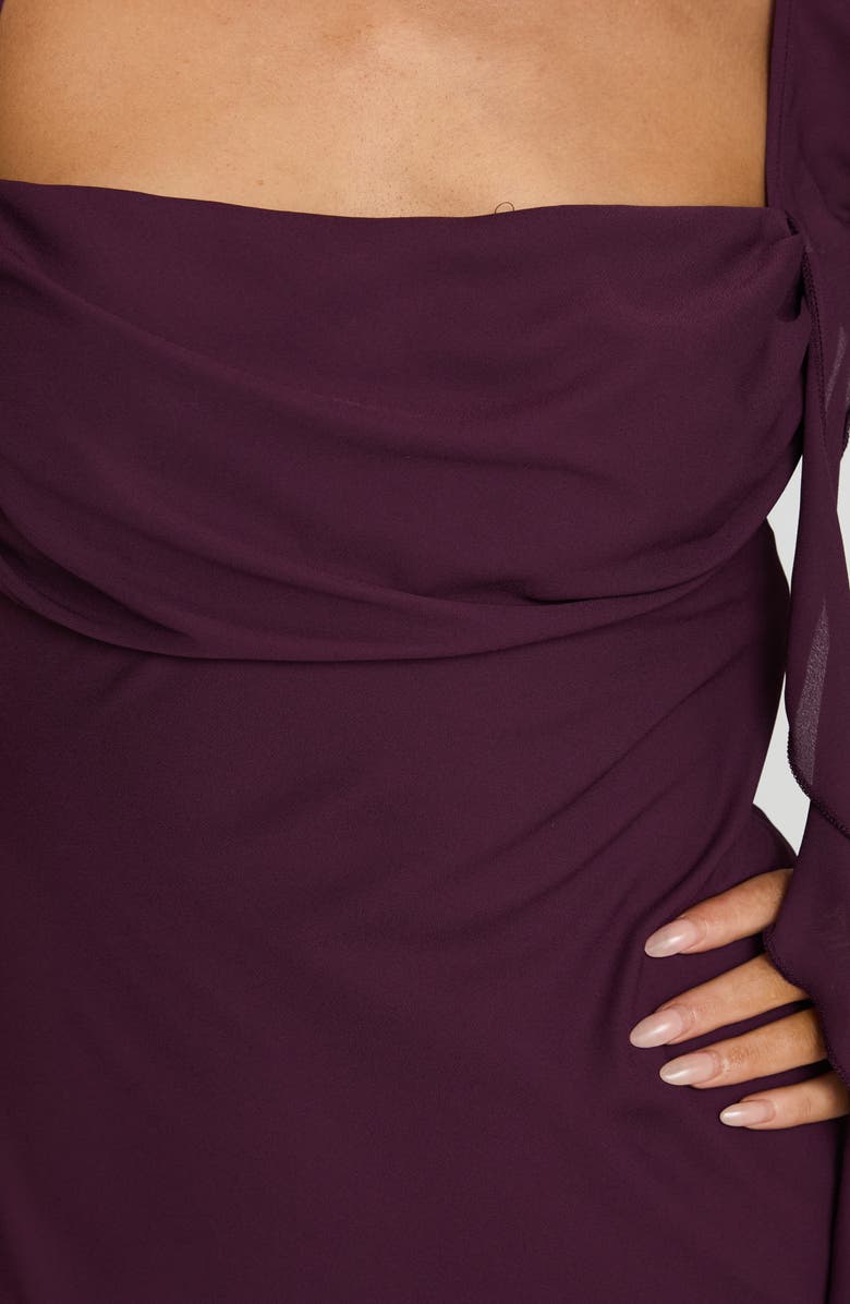 Princess Polly Lanai Ruffle Sleeveless Maxi Dress, Alternate, color, Plum