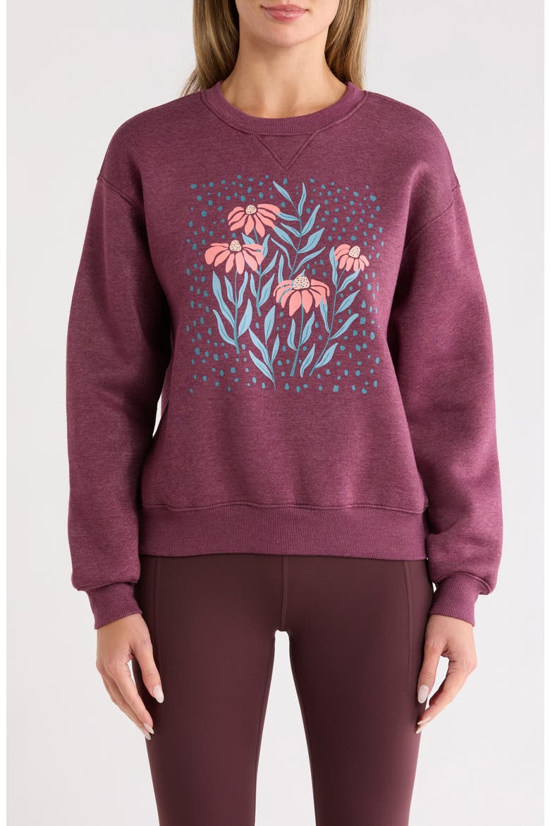 Meira Sweatshirt, Main, color, HEATHER FIG