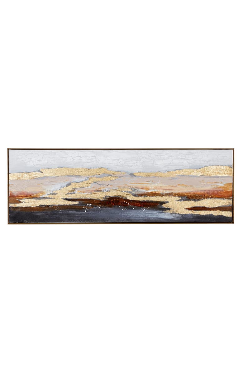 WILLOW ROW Abstract Multi Color Hand Painted Canvas Wall Art - 60" X 20", Alternate, color, Multi
