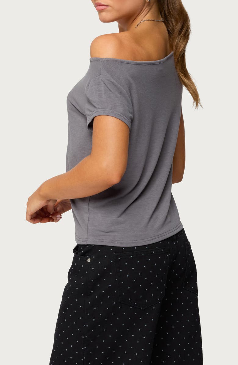 EDIKTED Anabella Off the Shoulder T-Shirt, Alternate, color, 