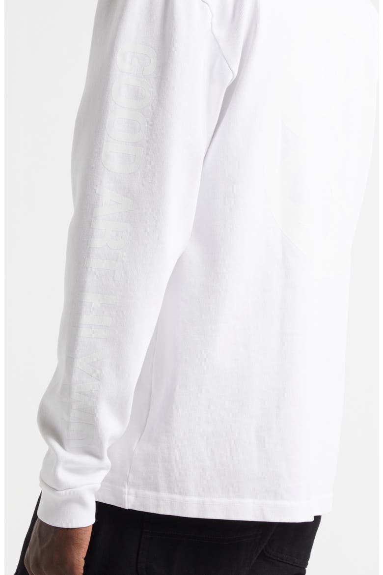 Heavyweight Long Sleeve Crewneck T-Shirt, Alternate, color, OPTIC WHITE