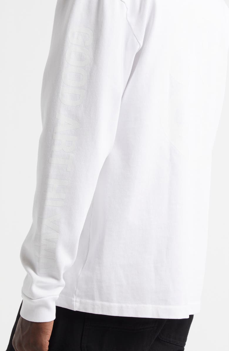 Good Art Hlywd Heavyweight Long Sleeve Crewneck T-Shirt, Alternate, color, Optic White