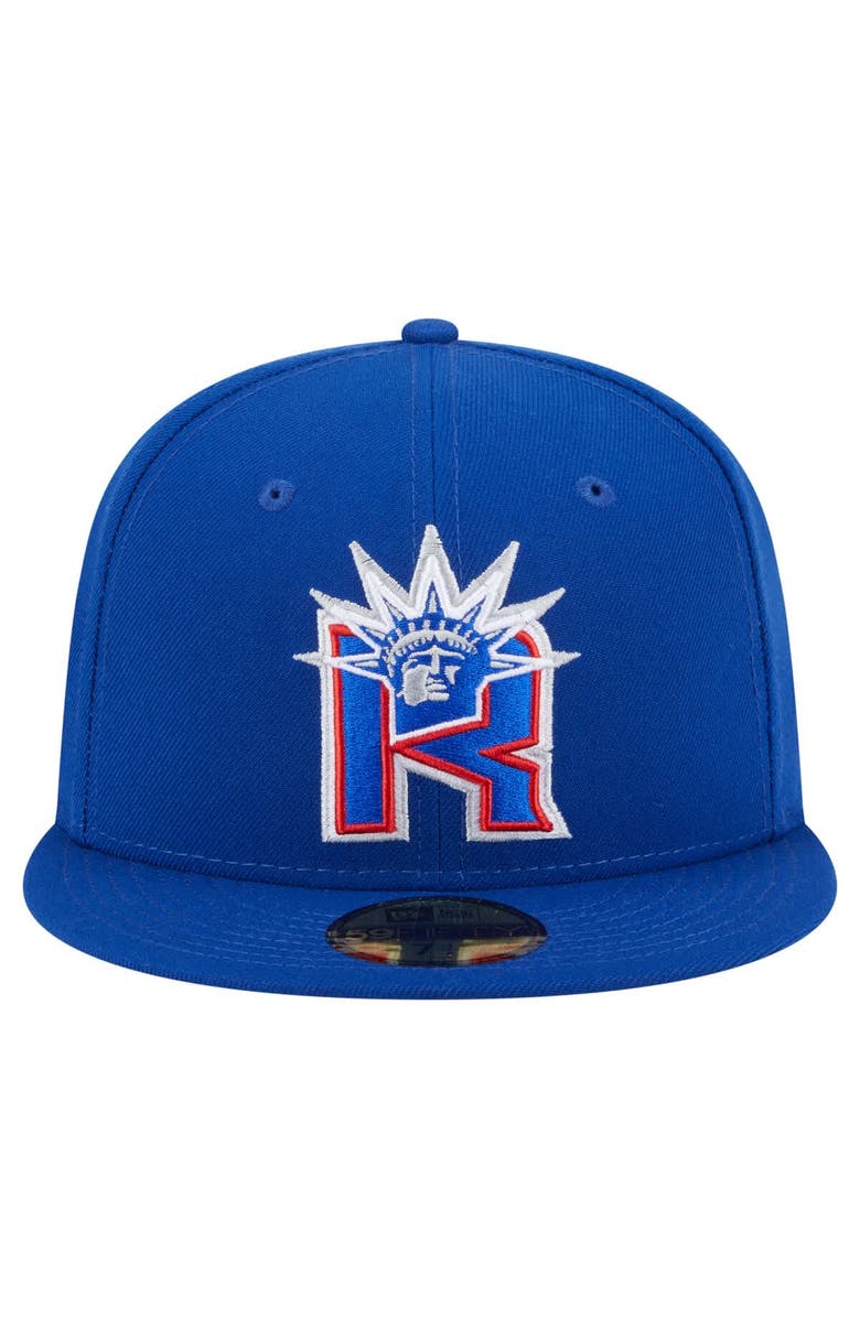 New Era Men's New Era Blue New York Rangers Deceptor 59FIFTY Fitted Hat, Alternate, color, Blue