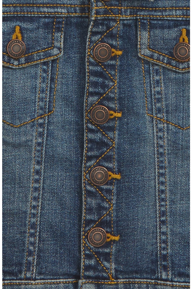 Hooded Denim Jacket, Main, color, CASCADE MEDIUM WASH