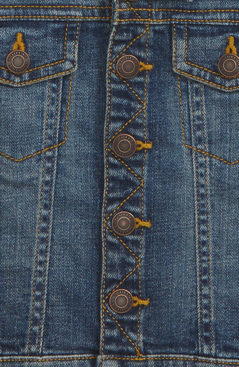 Tucker + Tate Hooded Denim Jacket, Main, color, 