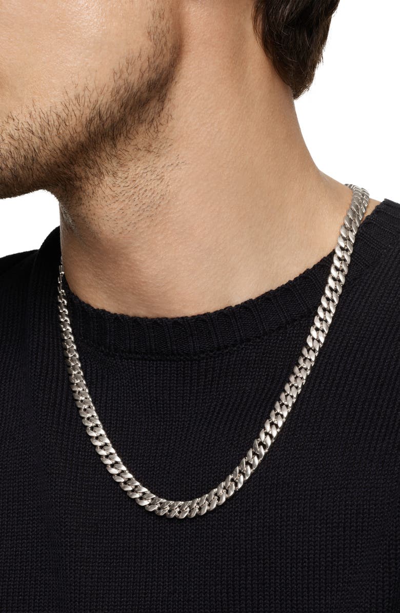 David Yurman Men's Curb Chain Necklace in Sterling Silver, 8mm, Alternate, color, Silver