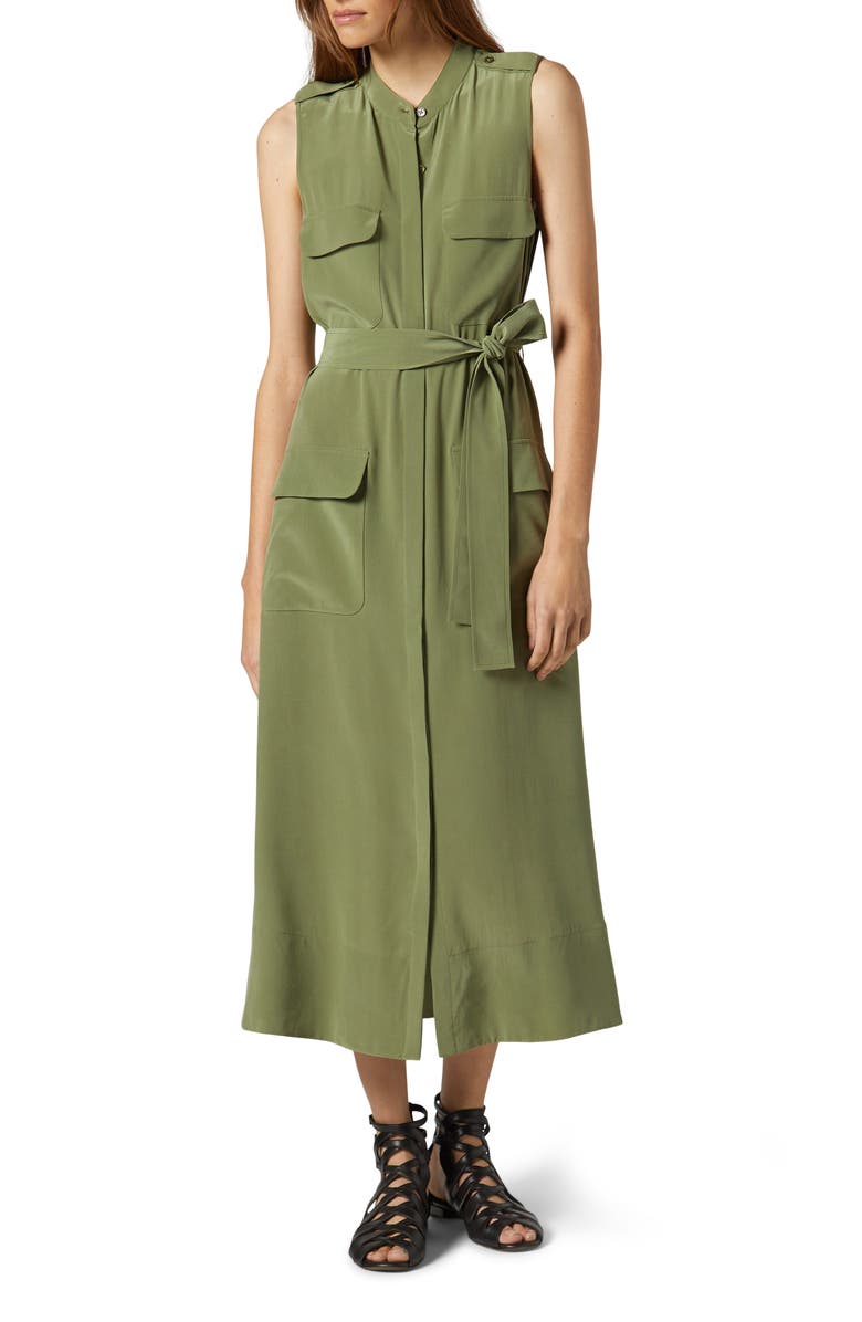 Equipment Illumina Sleeveless Silk Dress, Main, color, 