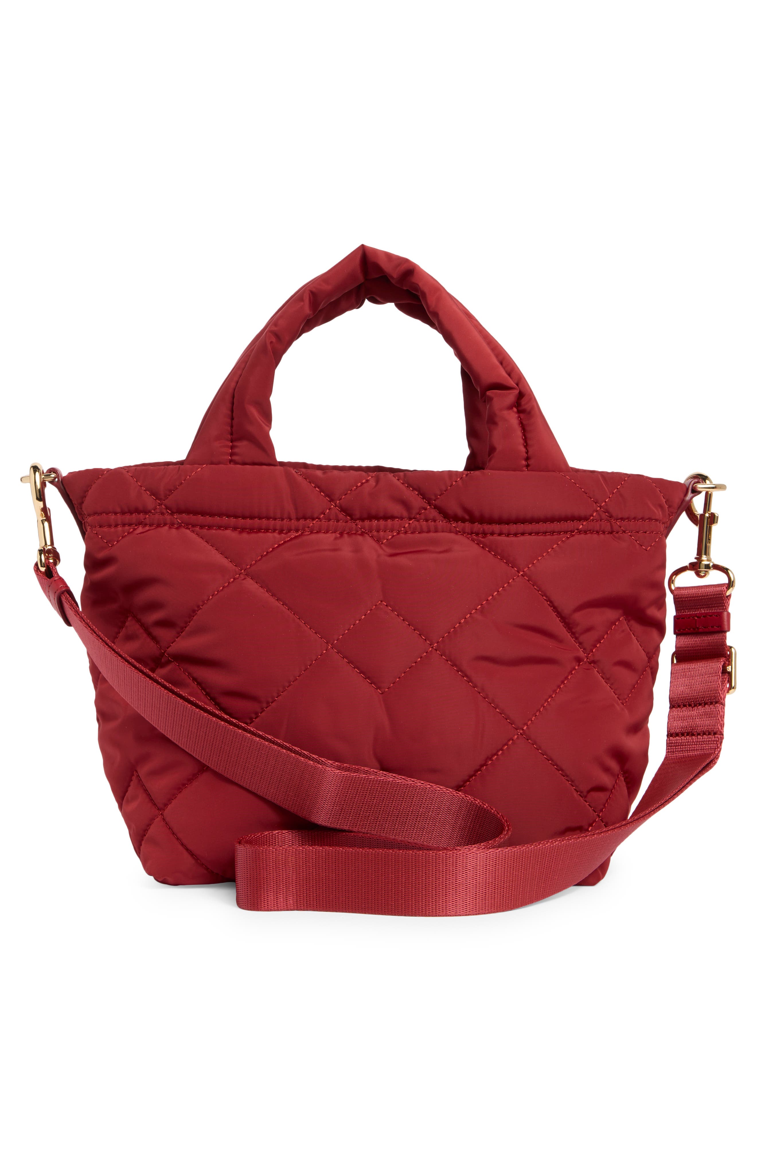 Marc Jacobs Mini Quilted Nylon Tote, Alternate, color, Siren
