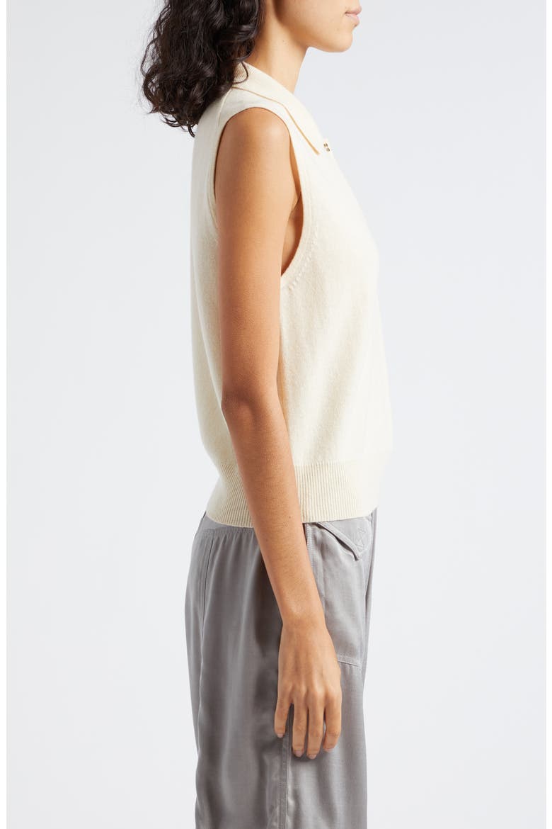 Sleeveless Merino Wool & Cashmere Sweater, Alternate, color, ALABASTER GLEAM