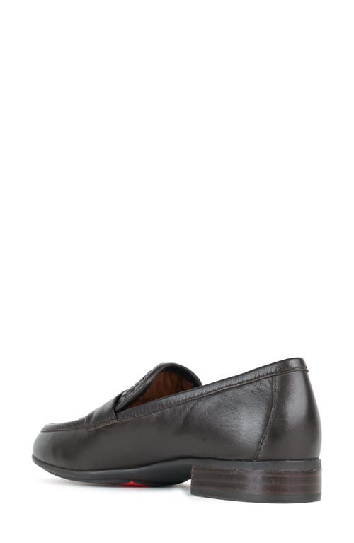 Gentle Souls By Kenneth Cole Crew Woven Leather Loafer In Chocolate Leather