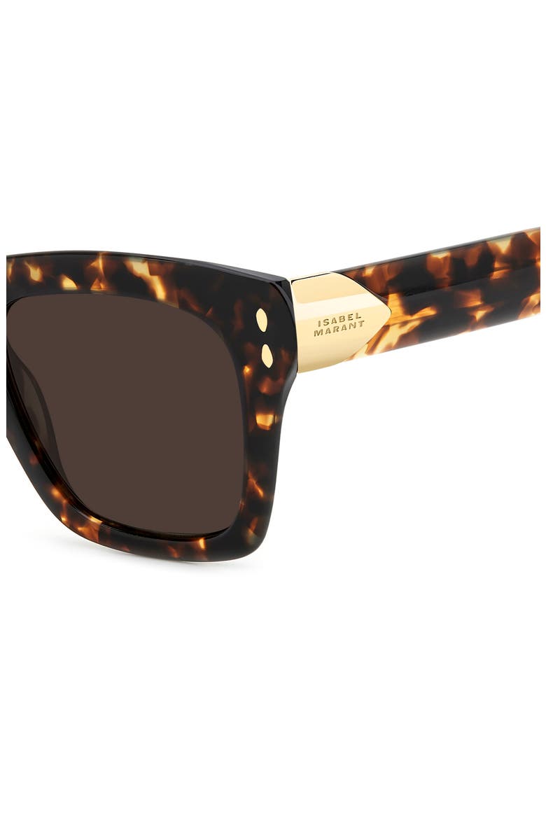 51mm Rectangular Sunglasses, Alternate, color, HAVANA/ BROWN