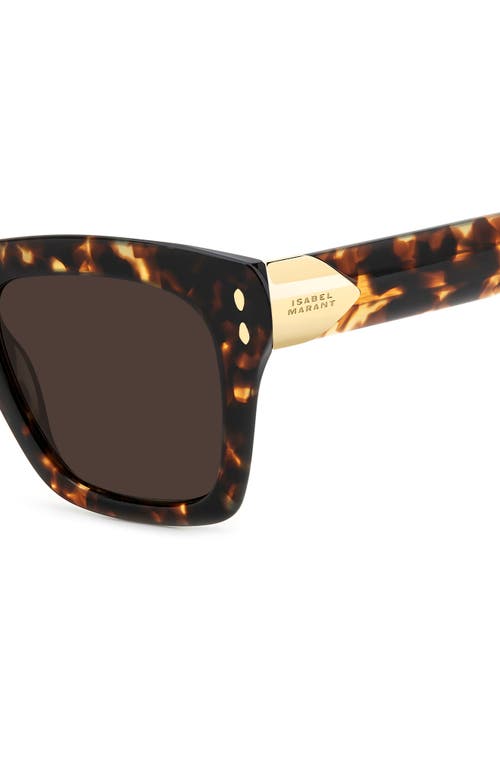 Isabel Marant 51mm Cat Eye Sunglasses In Havana/brown