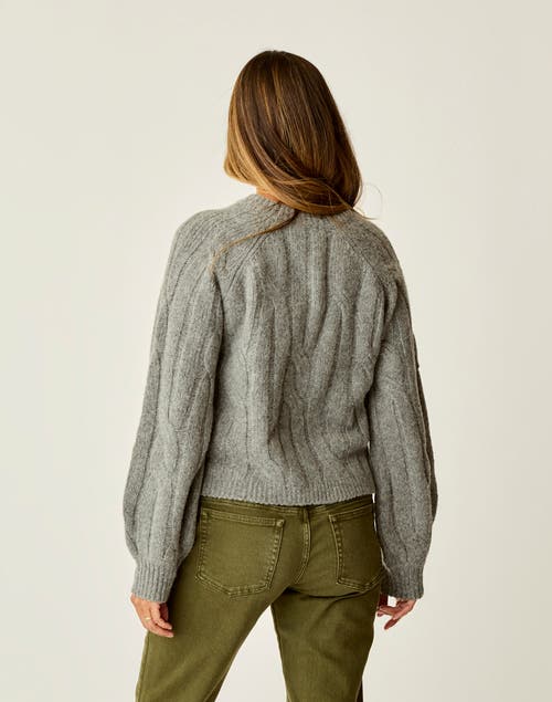 Carve Designs Eloise Wool Sweater In Gray
