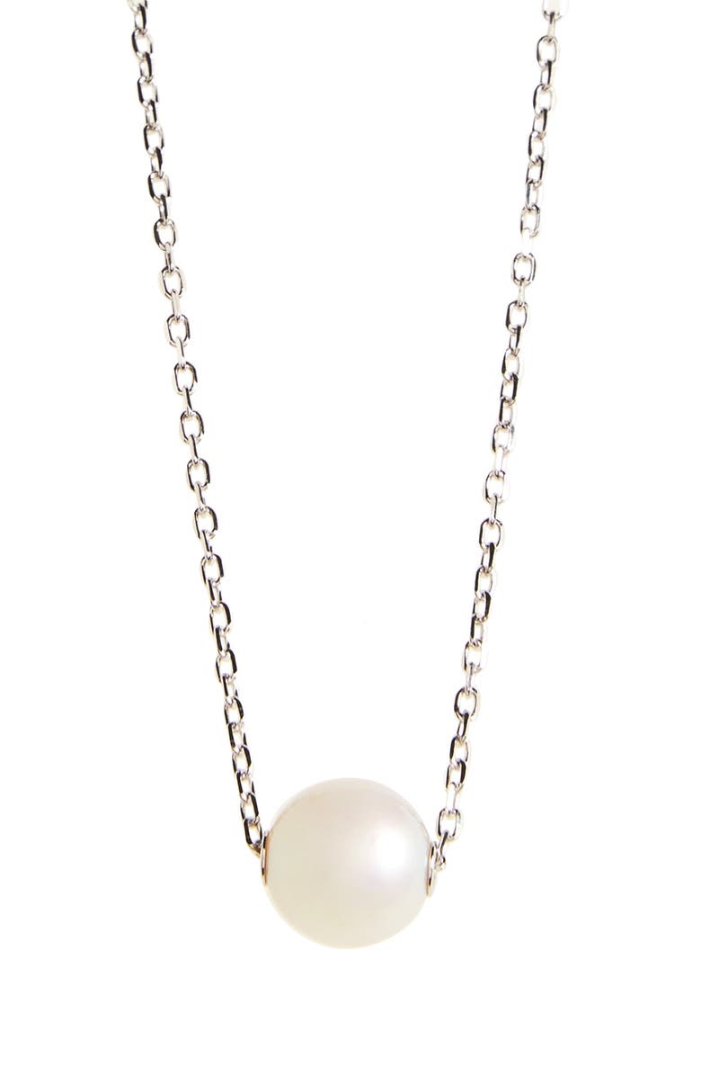 Mikimoto Single Pearl Pendant Necklace, Main, color,