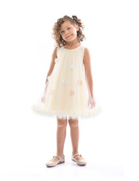 Tulle Layered Floral Dress (Toddler & Little Kid)