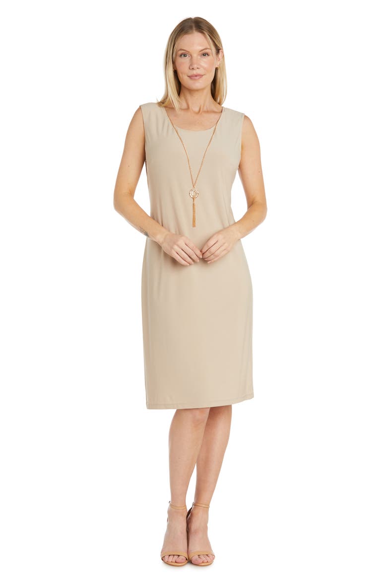 Sleeveless Dress With Jacket, Alternate, color, GOLD