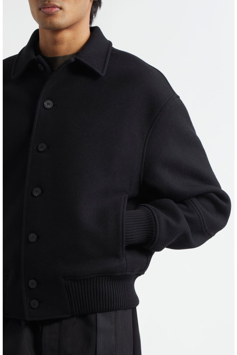 Le Feltro Bomber Jacket, Alternate, color, BLACK