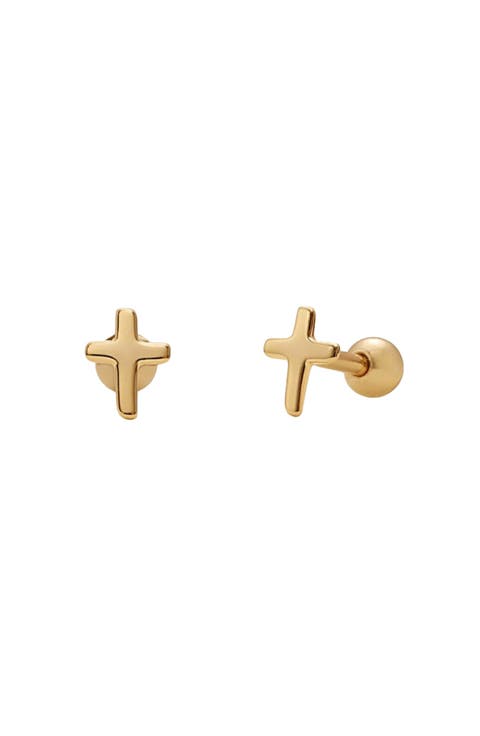Cross Stud Earrings