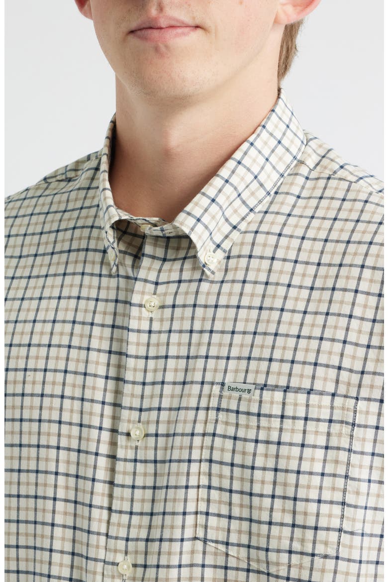 Preston Regular Fit Tattersall Button-Down Shirt, Alternate, color, NAVY
