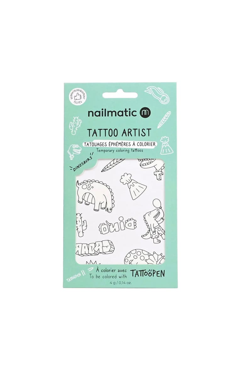 Temporary Tattoo For Kids, Main, color, Dinosaurs