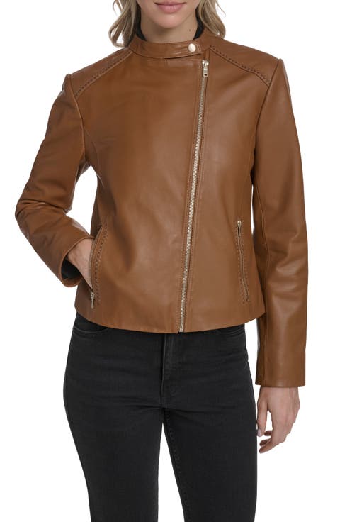 Band Collar Racer Jacket