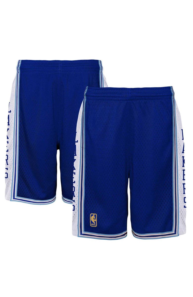 Mitchell & Ness Youth Mitchell & Ness Royal Los Angeles Lakers Hardwood Classics Swingman Shorts, Main, color, Royal