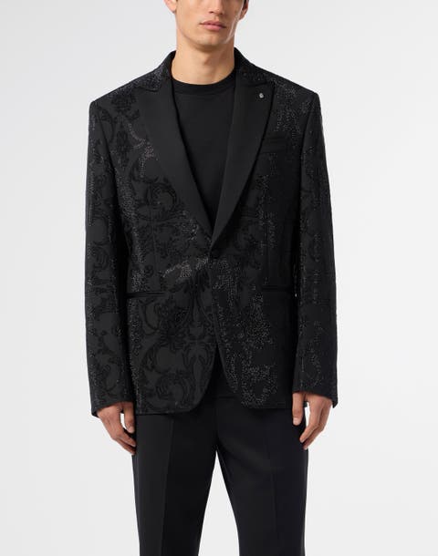 Blazer Brocade Strass Men